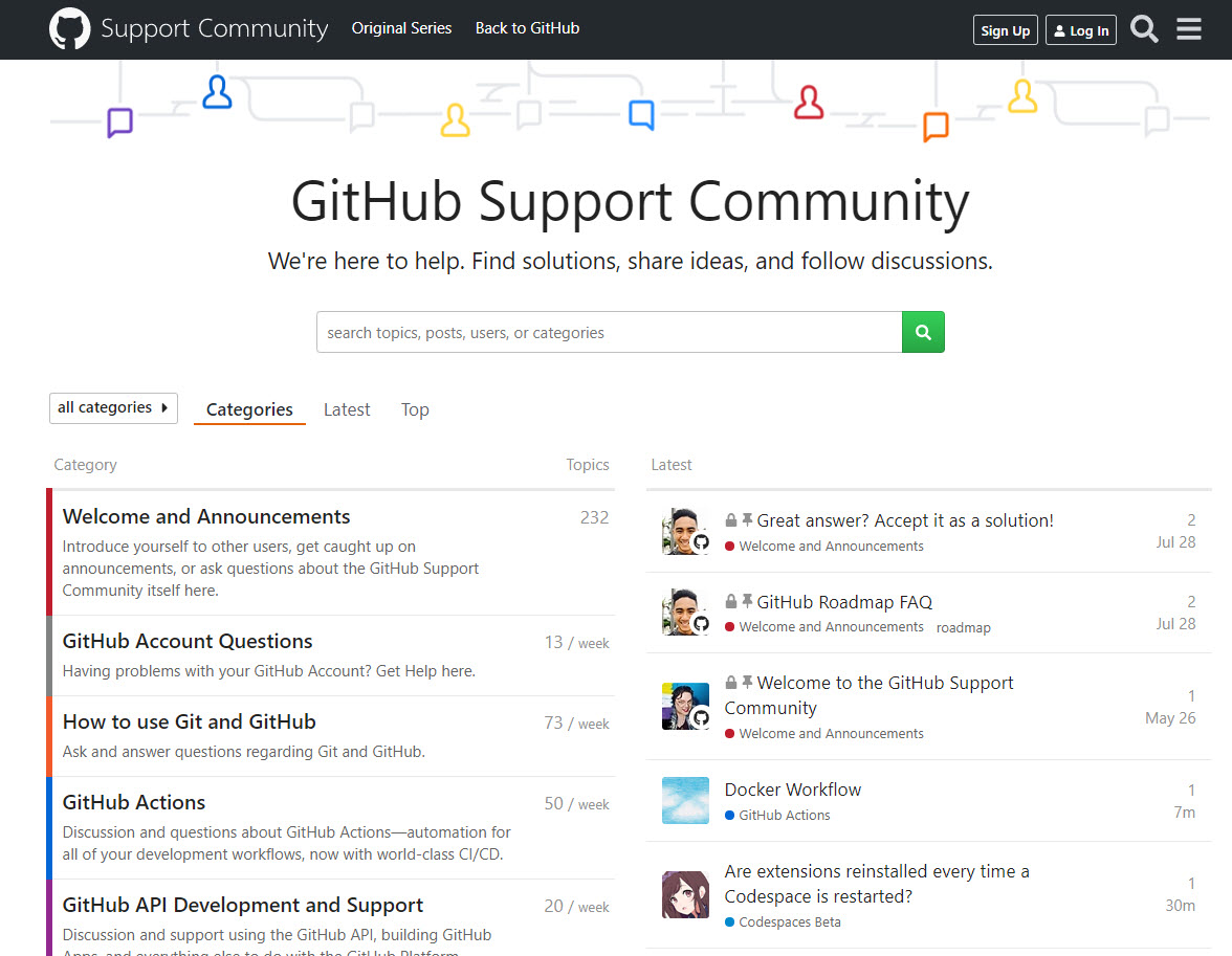 GitHub Support Community