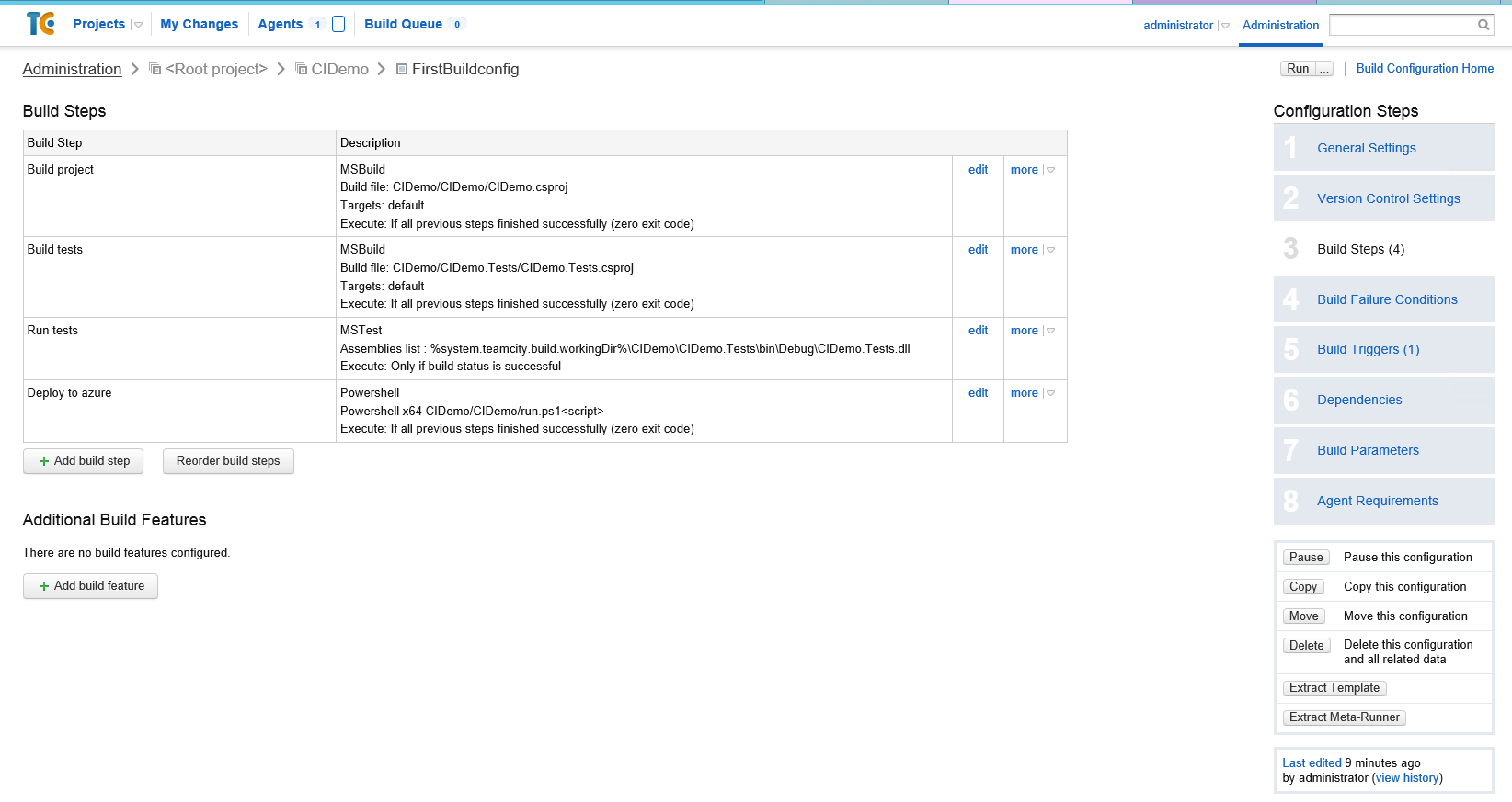 Setting up a Continuous Integration and Deployment environment with Windows server 2012RC, TeamCity, GitHub, Azure websites, ASP MVC and MSTest for the absolute beginner